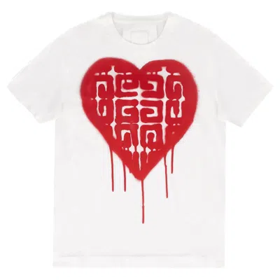 Pre-owned Givenchy X Chito '4g Heart' Cotton T-shirt In Gray