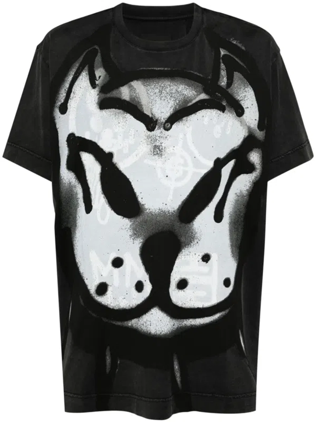 Givenchy X Chito Spray-paint Effect T-shirt In 黑色 | ModeSens
