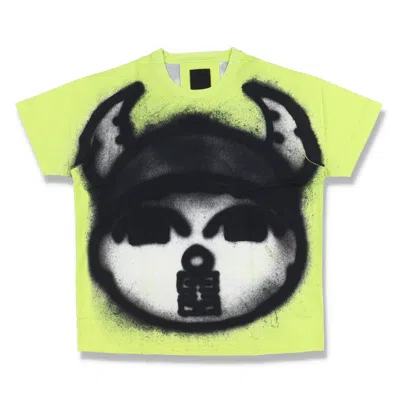 Pre-owned Givenchy X Chito Yellow Boy And Dog Graffiti Oversized T-shirt
