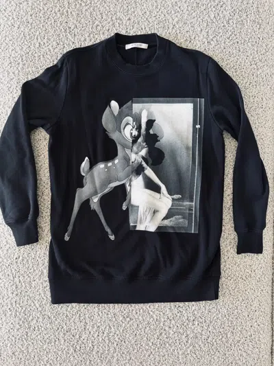 Pre-owned Givenchy X Disney Bambi Sweatshirt In Black