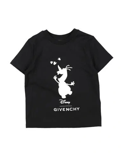 Givenchy Babies'  X Disney Toddler Girl T-shirt Black Size 5 Cotton, Elastane