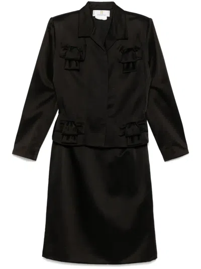 Pre-owned Givenchy X John Galliano 1990s Satin Suit In Black