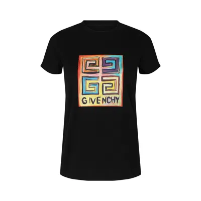Pre-owned Givenchy X Josh Smith 4g Graphic T-shirt 'black' | Women's Size Xl