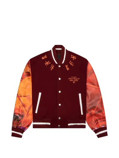 Givenchy X Josh Smith Devil Embroidered Bomber Jacket In Multi