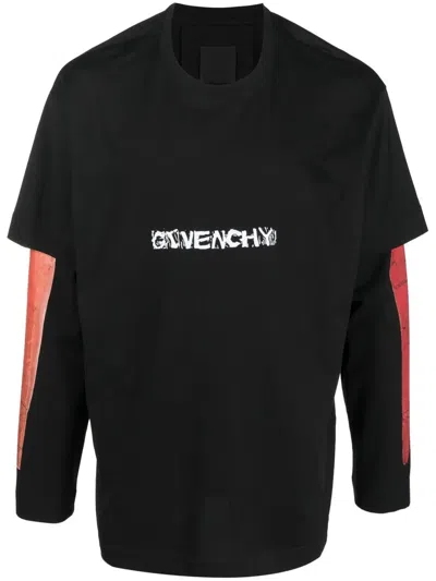 Givenchy X Josh Smith Graphic Print T-shirt In Black