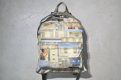 Pre-owned Givenchy X Riccardo Tisci Givenchy - Riccardo Tisci - S/s 14 - Computer-print Backpack In Multicolor