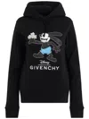 Givenchy Disney Oswald Flowers Hoodie In Schwarz