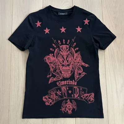 Pre-owned Givenchy Xmas 2010 Elmerinda Stars T-shirt In Black