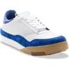 Givenchy Low Profile Sneakers Rubber Sole Suede Panels In Blue