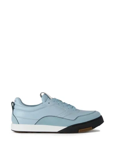 Givenchy Yard Leather Panelled Sneakers In Blue