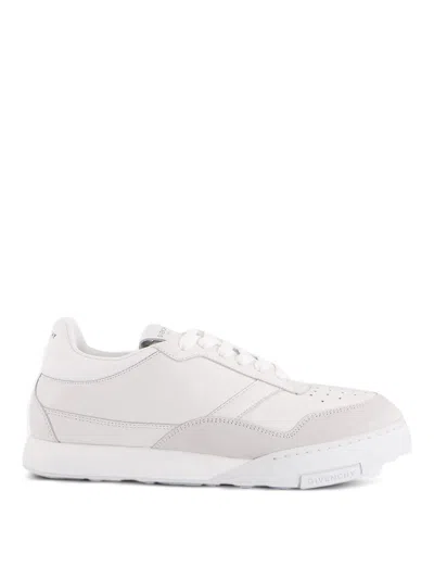 Givenchy White Calf Leather Bos Taurus Low Top Sneakers In Multi