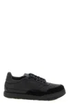 Givenchy Black Calf Leather Bos Taurus Low Top Sneakers In Black