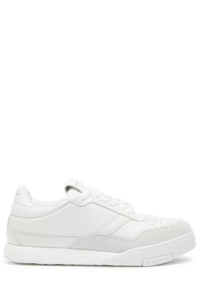 Givenchy White Calf Leather Bos Taurus Low Top Sneakers In Multi