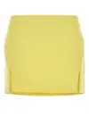 Givenchy High Waist Mini Skirt With Side Slits In Yellow