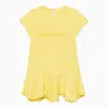 GIVENCHY YELLOW COTTON DRESS WITH LOGO