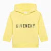 GIVENCHY YELLOW COTTON HOODIE WITH LOGO