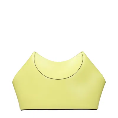 Givenchy Yellow Leather Clutch Women's Bag
