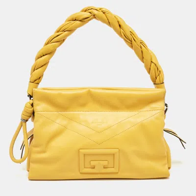 Pre-owned Givenchy Yellow Leather Id93 Shoulder Bag