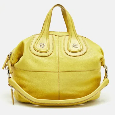 Pre-owned Givenchy Yellow Leather Medium Nightingale Bag