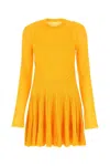 GIVENCHY YELLOW STRETCH VISCOSE BLEND MINI DRESS