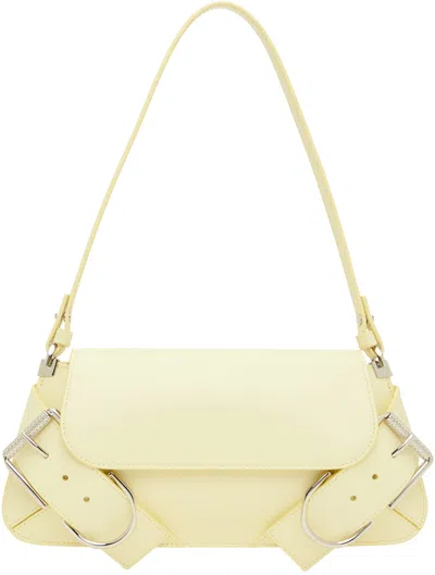 Givenchy Yellow Voyou Shoulder Flap Bag In 758-soft Yellow