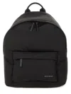 Givenchy Men Black Backpack With Adjustable Shoulder Straps And Logo On Front In Tech Fabric Man In Black