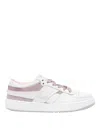 Givenchy G Move Sneakers In Mixed Leathers In Blanco