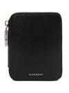 Givenchy Slim Textured Compact Wallets In Black