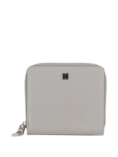 Givenchy Zip-around Leather Wallet In Nude