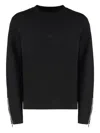 Givenchy Wool Crew-neck Sweater With Zippered Cuffs