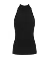 Givenchy Cutout Knitted Turtleneck Top In Black
