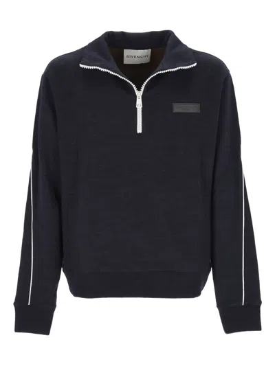 Givenchy Zip Detail Sweater In Black