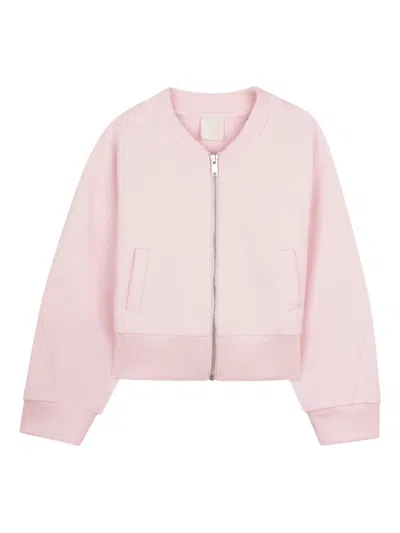 Givenchy Kids' Zip-fastening Sweatshirt In Pink