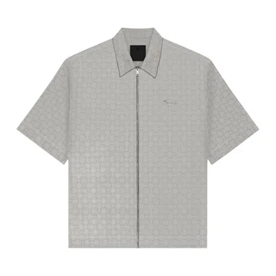 Pre-owned Givenchy Zip Front Boxy Short-sleeve 'black/white' | Men's Size 42