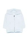 Givenchy Zip Hooded Top In Blue