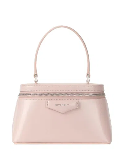 Givenchy Zip Leather Clutch Bag In Pink