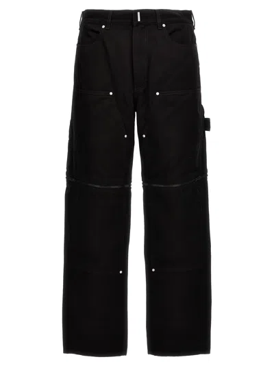 Givenchy Zip Off Carpenter Jeans In Black
