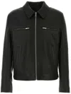 Givenchy Zip-pocket Leather Jacket In Black