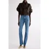 Givenchy Zip Shawl Collar Bomber Jacket In Brown