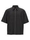 Givenchy Chemise Zippée À Détail 4g In Black