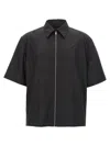 Givenchy Chemise Zippée À Détail 4g In Black