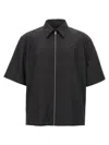 Givenchy Chemise Zippée À Détail 4g In Black