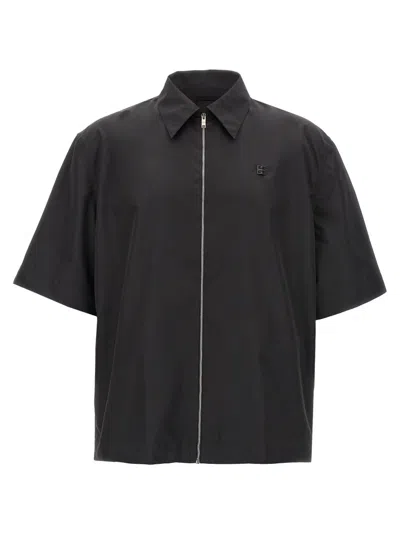 Givenchy Zip Shirt With Front Zip Closure In Black