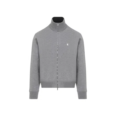 Givenchy Zip Through Sweatshirt Men In Grey