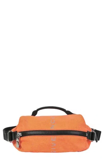 Givenchy Zip Twill Crossbody Bag In Orange