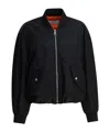 Givenchy Cropped Bomber Jacket In Black