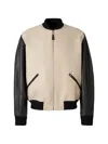 Givenchy Silk Nylon Jacket Contrast Sleeves Pockets In Neutral