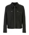 Givenchy Zip-up Collared Jacket In Black