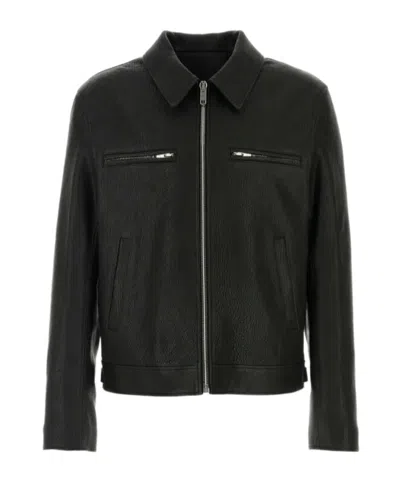 Givenchy Zip-up Collared Jacket In Black