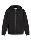 Givenchy Relaxed-fit Black Zip-up Hoodie With Drawstring Hood In Black